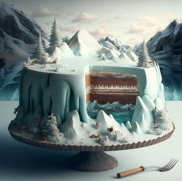 Glacier Cake | Andrea Darlington | Flickr