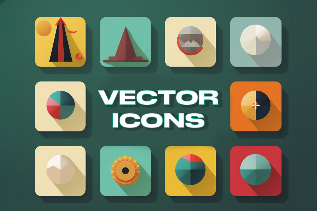 retro vector icons